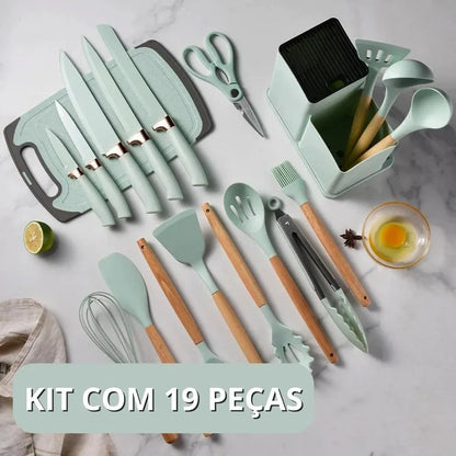 Kit Completo de Utensílios de Cozinha Luxo - Doce Casa