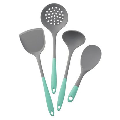 Conjunto de Utensílios de Cozinha de Silicone Para Panelas Antiaderentes - Doce Casa